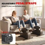 SPORTNOW Mini Exercise Bike with Stepless Resistance & LCD Monitor – Under Desk Arm & Leg Pedal Exerciser, Black
