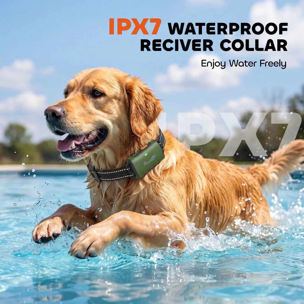 PawHut Dog Training Collar with 3200ft Remote, 3 Modes & IPX7 Waterproof Receiver – Rechargeable Anti-Barking