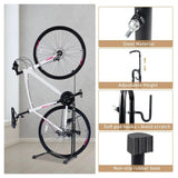 Vertical Bike Stand Bicycle Rack Steel Holder Floor Parking Storage Stand Hooks