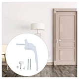 2 x Quartus Universal Espag Window Handles with Inline Locking and Child Safety Button – uPVC, White