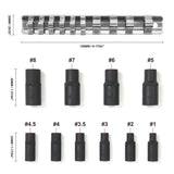 10 Piece Magnetic Tap Socket Set, 1/4" & 3/8" Drive – Tap Holders for Thread Cutting Taps M1.5 to M14