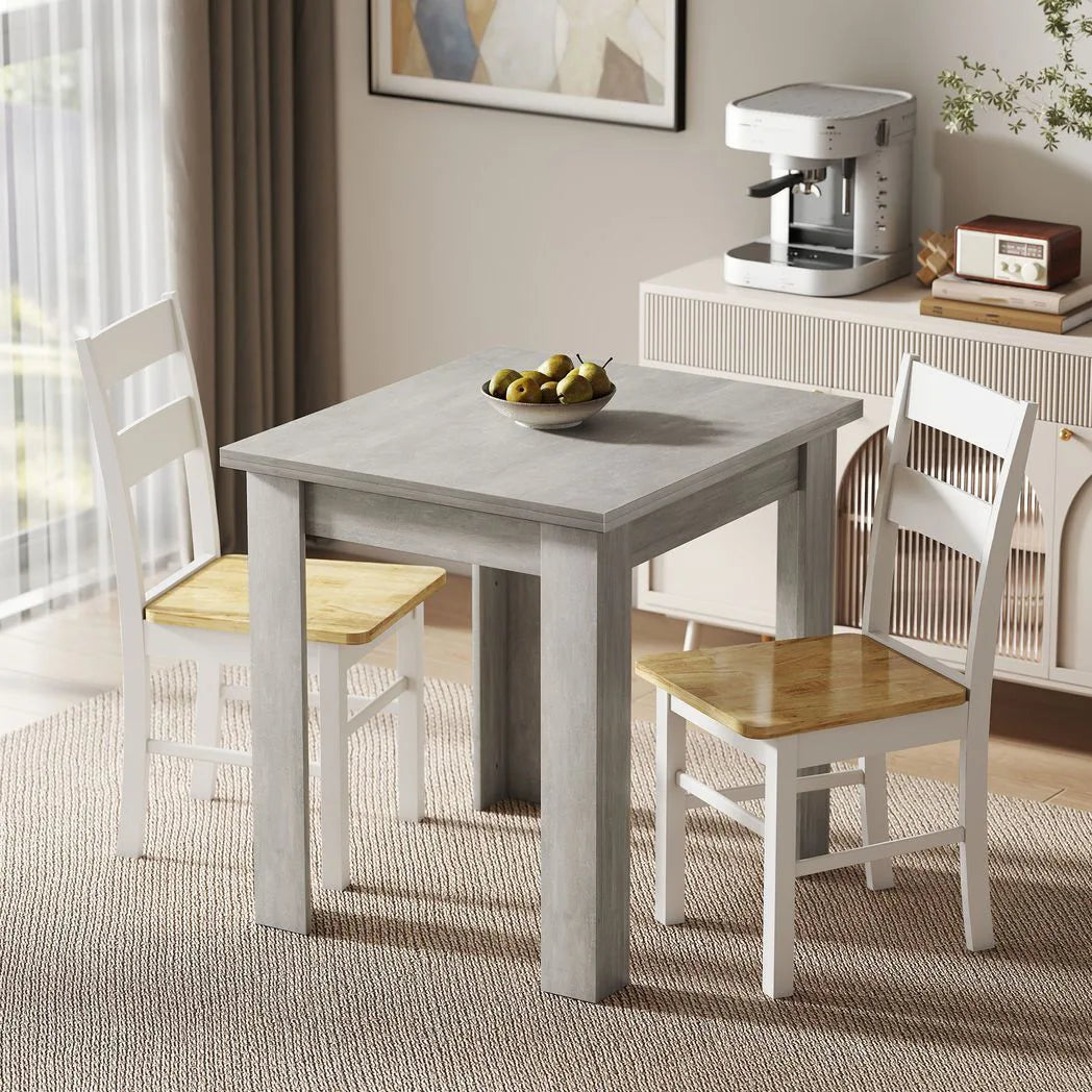 HOMCOM Folding Dining Table for 4-6 – Extendable Drop Leaf Kitchen Table for Small Spaces, Grey