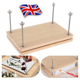 Wooden Bookbinding Press with Bolts and Wing Nuts – Portable Binding Press for Books, Albums and Scrapbooks
