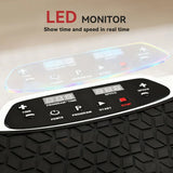 SPORTNOW Vibration Plate with Adjustable Removable Handle, 3 Preset Modes & 50 Speeds – Home Fitness Machine