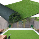 Artificial Grass Turf Roll, 4m x 1m with Drainage Holes & Anti-Slip Backing – Realistic Pet-Friendly Lawn