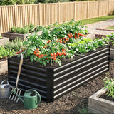 Outsunny Galvanised Steel Raised Garden Bed