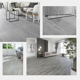 Self-Adhesive Wood Effect Vinyl Floor Planks, 36 Pieces (5m²) – Waterproof PVC Flooring, Light Grey