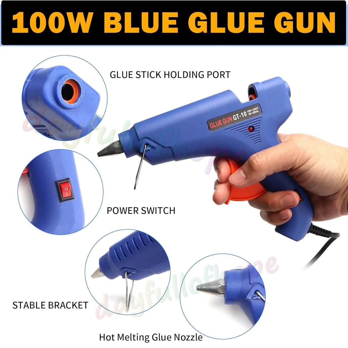 66 Piece Paintless Dent Repair Kit – Car Dent Puller with Glue Gun, Glue Sticks & Hail Tabs