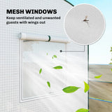 Outsunny Mini Greenhouse with Roll-Up Door & 2 Mesh Windows – Steel Frame, PE Cover, 200 x 75 x 188cm, White