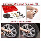 Universal Master Locking Wheel Nut Removal Tool Kit with 10 Blades – Chrome Molybdenum Bolt & Nut Extractor Set