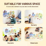 AIYAPLAY Caterpillar Busy Board with 7 Activities – Wall-Mounted Montessori Play for Nursery, Ages 3+