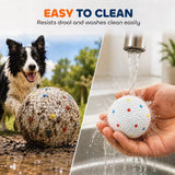 PawHut 6 Pack ETPU Dog Balls, 58mm – Bite-Resistant Floating Fetch and Chew Toys for Small and Medium Dogs