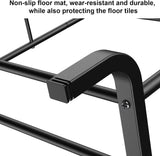 Heavy Duty Double Clothes Rail with Bottom Shoe Shelf, 110 x 54.5 x 150cm, Black