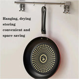 24cm Non-Stick Frying Pan with Diamond Pattern – Induction Compatible, Red