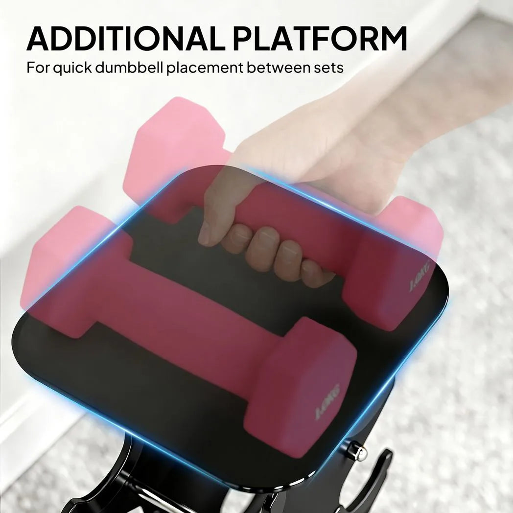 SPORTNOW Hex Dumbbell Set with Storage Rack, 18kg Total (2 x 1kg, 2 x 3kg, 2 x 5kg) – Non-Slip Hand Weights