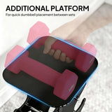 SPORTNOW Hex Dumbbell Set with Storage Rack, 18kg Total (2 x 1kg, 2 x 3kg, 2 x 5kg) – Non-Slip Hand Weights