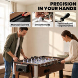 SPORTNOW 3-in-1 Multi Game Table with Lockable Wheels & Shelf – 3.4ft Air Hockey, Pool & Table Football