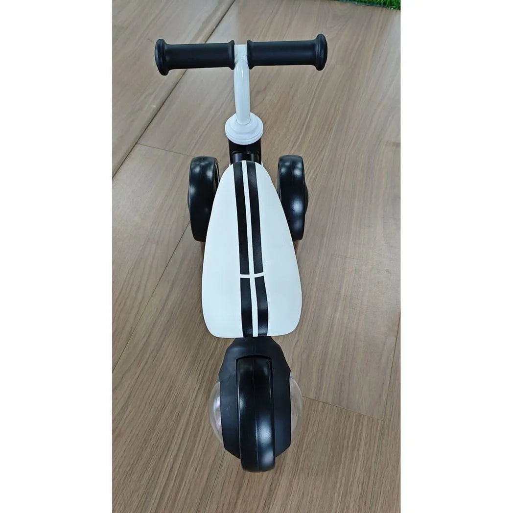 AIYAPLAY Balance Bike for Toddlers 1–2 Years with Adjustable Seat and Light-up Rear Wheels – Boys and Girls, Black