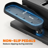 SPORTNOW Under Desk Elliptical Machine with 12 Speeds, Remote Control & LED Monitor – Home & Office Pedal Exerciser