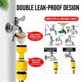 Reinforced Braided PVC Garden Hose Pipe, 20m – Flexible Watering Hose with Fittings, Grey and Yellow