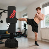 SPORTNOW 6ft Freestanding Boxing Bag with Stand, Suction Cup Base & Adjustable Target Pad – Home Punch Bag