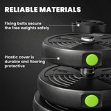 SPORTNOW 30kg Adjustable Barbell & Dumbbells Set – 2-in-1 Home Gym Free Weights, Black and Green