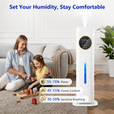 8L Large Humidifier - 40H Runtime for Large Room（White）