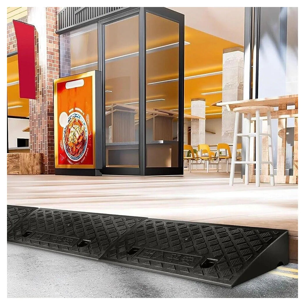 Portable Kerb Ramps, 2 Pack, 50 x 27 x 11 cm Threshold Ramps for Driveways, Cars and Scooters