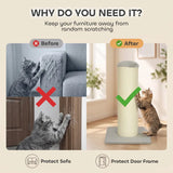 PawHut Cat Scratching Post, 76cm Tall Sisal Scratcher for Indoor Cats with Stable Base – Beige