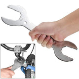 Ultra-Thin Double Open-End Hub Cone Wrench, 30/32/36/40mm – Slim Bicycle Hub and Pedal Spanner, Silver