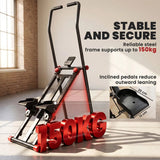 SPORTNOW Foldable Stair Stepper with 3 Resistance Levels, Adjustable Handlebar & LCD Monitor – Home Gym Stair Climber