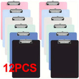 5 Star Office A4 Foolscap PVC Clipboards, Pack of 12 – Durable Multicolour Writing Boards
