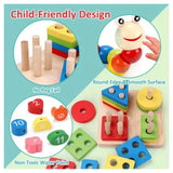 9-in-1 Wooden Musical Toy Set with Rattle, Bells & Drum – Sensory Early Education Instruments for Toddlers
