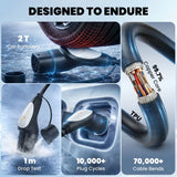 HOMCOM 10 m Type 2 EV Charging Cable, 7 kW 32A Mode 3 – Type 2 to Type 2 Extension Cable for EVs and PHEVs