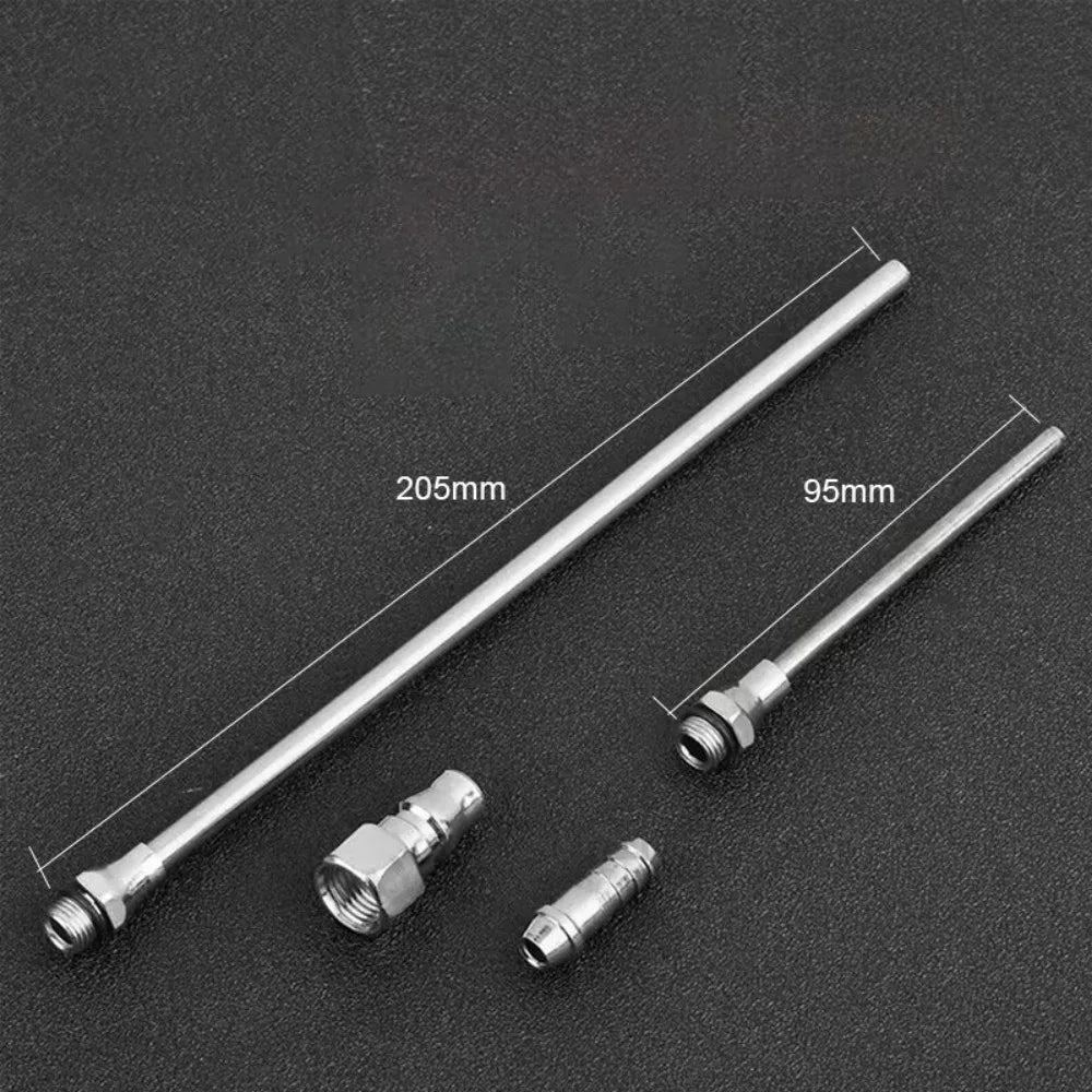 5-Piece Air Blow Gun Kit with 3 Nozzles and 2 Attachments, Die-Cast Aluminium – Air Duster for Garage & DIY