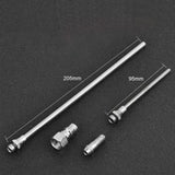 5-Piece Air Blow Gun Kit with 3 Nozzles and 2 Attachments, Die-Cast Aluminium – Air Duster for Garage & DIY