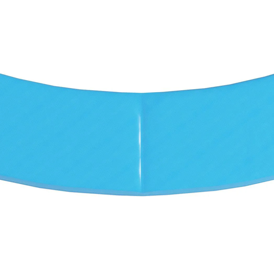HOMCOM 12ft Trampoline Safety Pad, 366cm Replacement Spring Cover – Thick Foam Surround Padding, Light Blue
