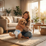 PawHut Disposable Female Dog Nappies, 48 Count with Leakproof 6-Layer Core – Incontinence & Training, Size S
