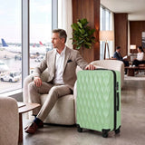 HOMCOM 28 Inch Hard Shell Suitcase with TSA Lock & 360° Spinner Wheels – 98L ABS Checked Luggage, Green