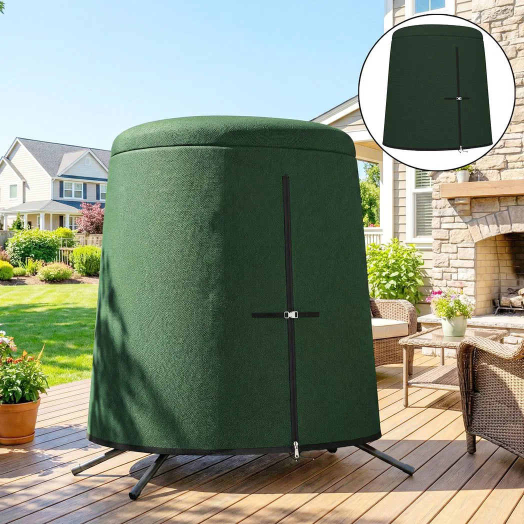 Outsunny Hanging Egg Chair Cover – Waterproof Oxford Fabric Protective Cover with Zip, 196 x 230cm, Green