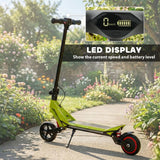 SPORTNOW Kids Electric Scooter, Foldable E Scooter for Age 6 with LED Display, RGB Lights, 16km/h, Green