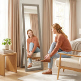 HOMCOM Full Length Mirror, 37 x 157 cm, Hanging or Freestanding