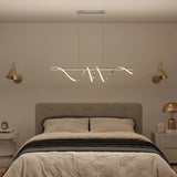 HOMCOM Spiral LED Pendant Light with 3 Colour Temperatures – Adjustable Height Modern Ceiling Light, Silver Tone