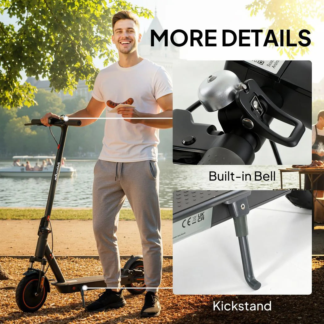 SPORTNOW Foldable Electric Scooter with 350W Motor, 25km/h Top Speed & Dual Brakes – Adult Commuter E-Scooter