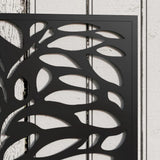 Outsunny Outdoor Metal Planter, with Back Trellis – Black