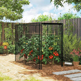Outsunny Fruit Cage Bird Netting with Zipped Door and HDPE Mesh Cover – Brassica Protection Tent, 2 x 1 x 1.6 m
