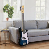 SPORTNOW 4 String Full Size Electric Bass Guitar Kit with 15W Amplifier, Carry Bag and Accessories – Beginner Bass