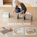 HOMCOM 3-Tier Column Shelf Floor Lamp