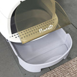PawHut Enclosed Cat Litter Box with Pull-Out Drawer, Scoop and Deodorising Bags – Odour Control, Portable