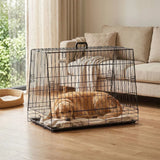 PawHut 90 cm Collapsible Slanted Car Dog Crate with Tray – Foldable Travel Cage for Medium to Large Dogs